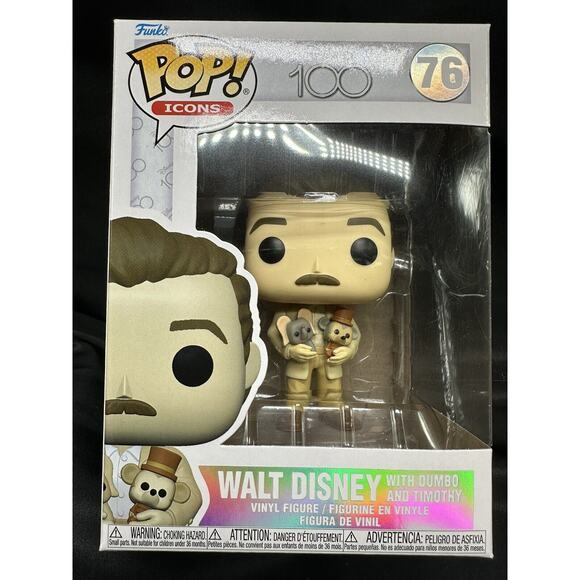 Funko Pop! Walt Disney Holding Dumbo and Timothy  Disney New - Picture 1 of 7